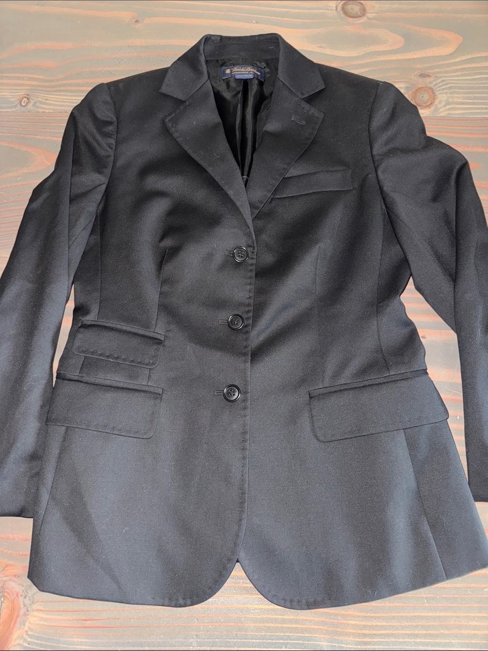 Classic Brooks Brothers Black Women's Blazer 100% Wool